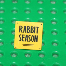Lego Yellow Road Sign 2x2