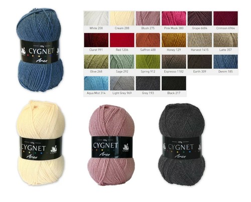 Cygnet aran acrylique laine - cygnet,