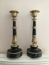 paire de bougeoir ancien bronze