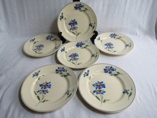 6 assiettes plates faïencerie