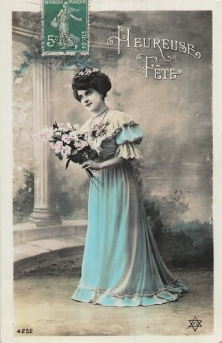 Heureuse fete femme - cp,