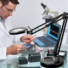 VEVOR Loupe de Lecture Lampe Loupe 5X Lentille 11 cm pour Couture Réparation