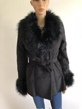 manteau noir en fausse fourrure Morgan taille 38 jamais porté (taille petit )