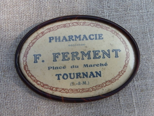 Ancien petit miroir poche - ancien, de