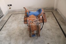 Selle Western en cuir canon de