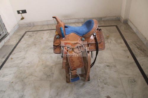 Selle western cuir canon - en,