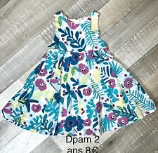 Dpam 2 ans Fille : Robe Fleurie Bleue été TBE