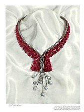 MAUBOUSSIN COLLIER RUBIS & BRILLANTS PUBLICITE 1937