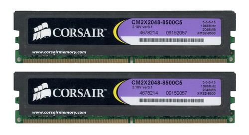 Corsair 4gb 2x2gb - 4gb, ddr2