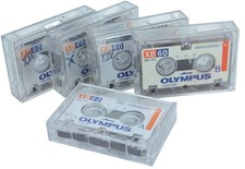 Olympus Lot 5 Microcassette dictaphone Réenregistrable  (Réf#G-447)