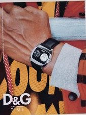 DOLCE GABBANA vintage Print Ad !! "DG is  Men Watch "