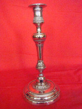 bougeoir en métal argenté époque XVIII ème ( Louis XVI )