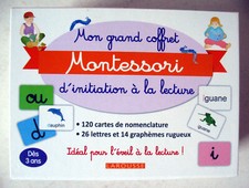 Mon grand coffret Montessori d'initiation à la lecture - Complet, excellent état