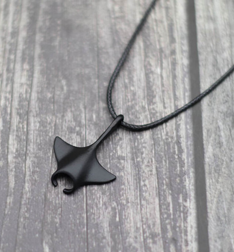 Collier pendentif raie - collier, manta