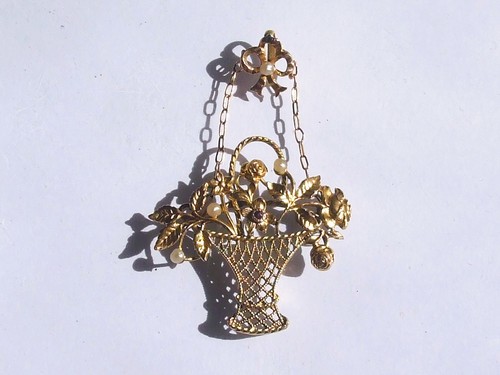 Beau pendentif plaqué or - en,