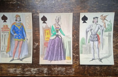 Cartes jouer anciennes jeu - anciennes,