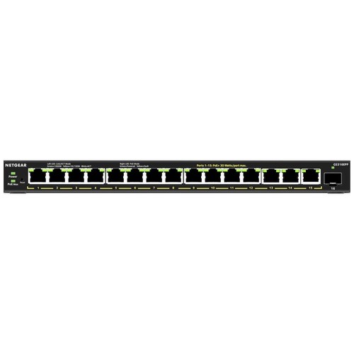 Netgear gs316epp 100pes - netgear, gs316epp-100pes