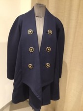 Superbe manteau laine marine