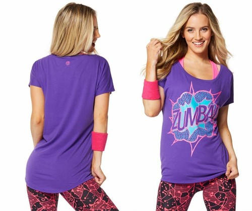 Zumba pow hem tee - pow, hi