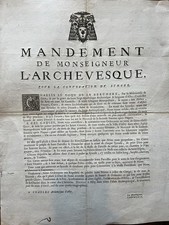 Affiche XVIII Eme Archevêque
