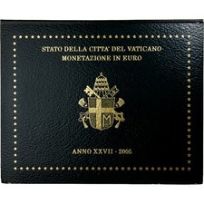 Vatican, Jean-Paul II, Set 1 ct. - 2 Euro, 2005 - Anno XXVII, Rome, FDC
