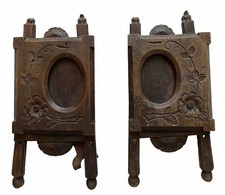 Paire Cadres Porte-Photo Bois