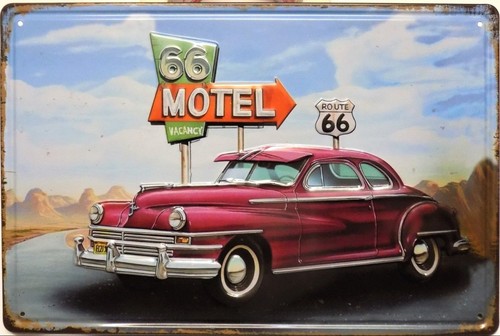 Plaque métal vintage usa - vintage,