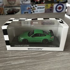 Miniature Minichamps 1/43 Porsche 911 GT3RS 2006 Vert / Noir Neuf