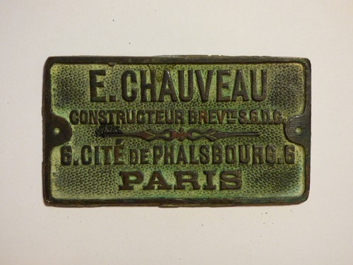 Ancienne plaque métier - plaque, de