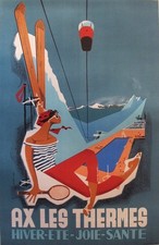 Affiche Poster Ski Pyrénées