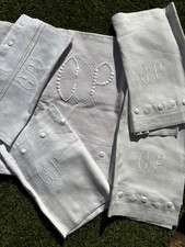 Ensemble drap + 2 taies d'oreiller + 2 taies de traversin vintage tissus ancien