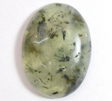 98.10 CT Naturel Africain Vert Prehnite non Traité Coupe Ovale Pierre Précieuse