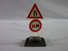 PLAYMOBIL  PANNEAU DE SIGNALISATION ACCESSOIRE VEHICULE TRAVAUX TRANSPORT VILLE