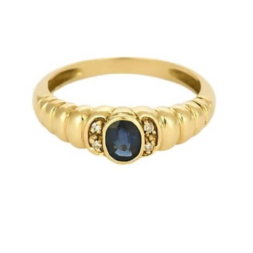 Bague jonc jaune 18k - bague, en