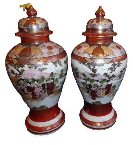 Paire vases pot gingembre - vases, a