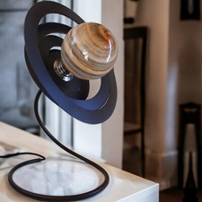 Lampe poser métal noir - métal,