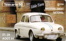 Télécarte NEUVE En1000a CAR OCCITAN 1994 Renault Dauphine 1093 + carte postale