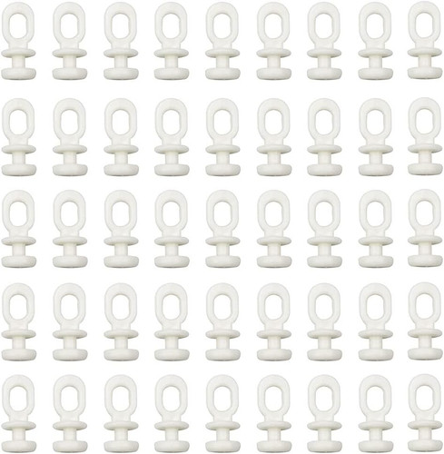 100 pcs glisseurs pour rail - pour,