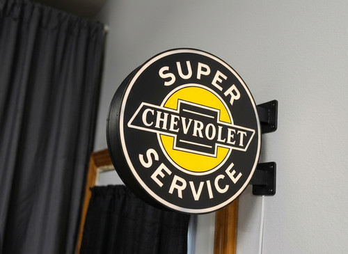 Enseigne lumineuse chevrolet - enseigne,