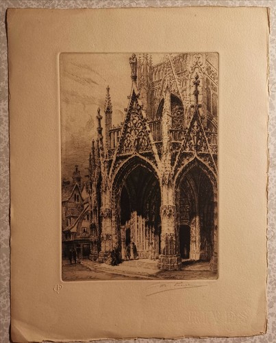 Rare eau forte signee - forte, au