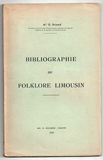 G. BRIZARD BIBLIOGRAPHIE DU FOLKLORE LIMOUSIN 1942 