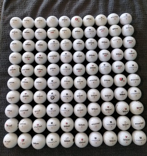 Wilson used golf - balls),