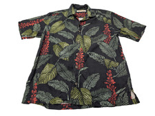 Chemise hawaïenne soie noire