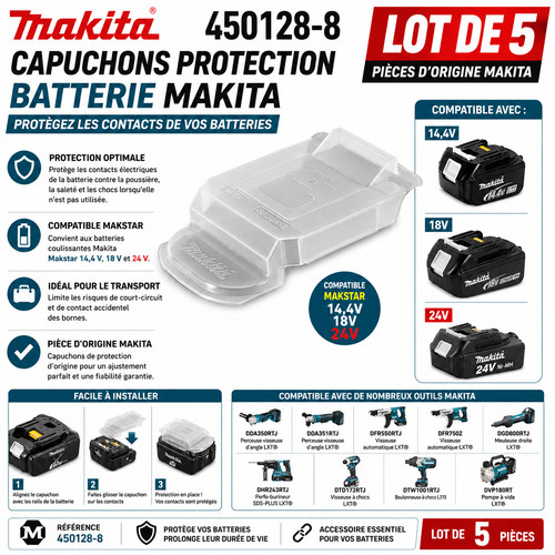 Lot capuchons protection - lot,