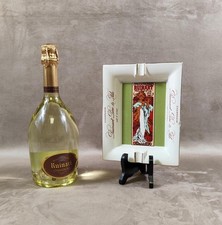 RARE Cendrier Champagne Ruinart faience d'art PORCERAM St Zacharie Vintage 1950