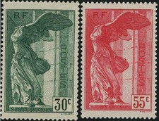 FRANCE 1937 VICTOIRE DE SAMOTHRACE n°354 n°355 * très légère trace de charnière