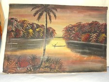Ancienne peinture huile - ancienne, l'huile
