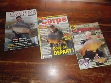 A VOIR !!! LOT 3 ANCIENS MAGAZINES  " CARPE MAGAZINE " 1999/2006