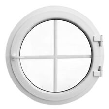 Fenêtre ronde à la française blanc croisillons 55 60 65 70 75 80 85 90 95 100cm