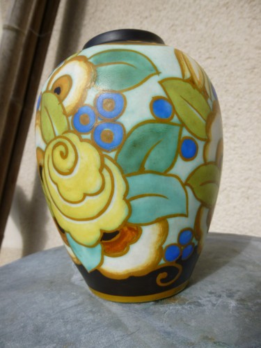 Vase ceramique art deco - vase, boch